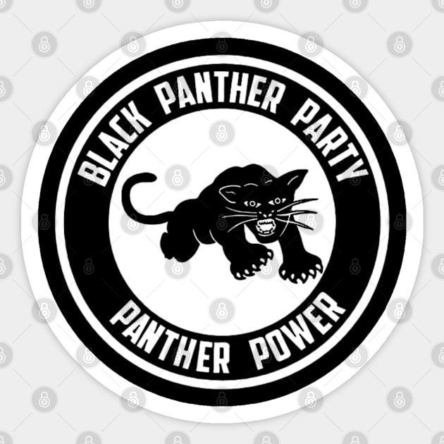 Black Panther Party - Panther Power Sticker by UrbanLifeApparel